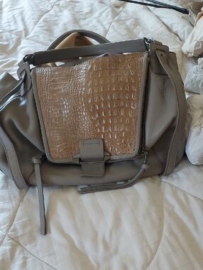 Kooba Leather Bag  Large Taupey/ Grey